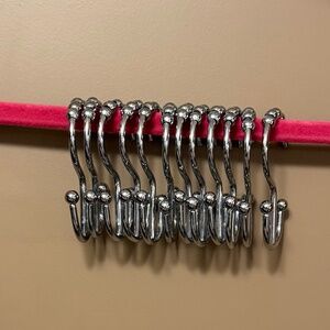 Shower curtain hooks